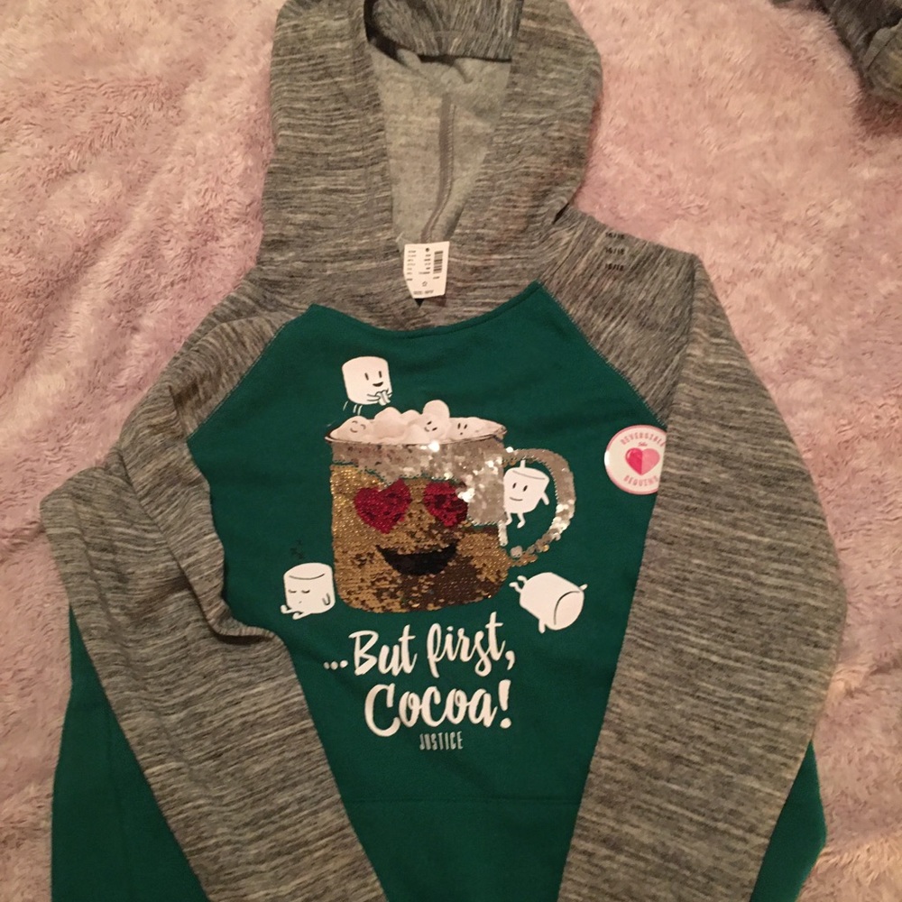 New Justice girls sweats set pants & shirt size 16